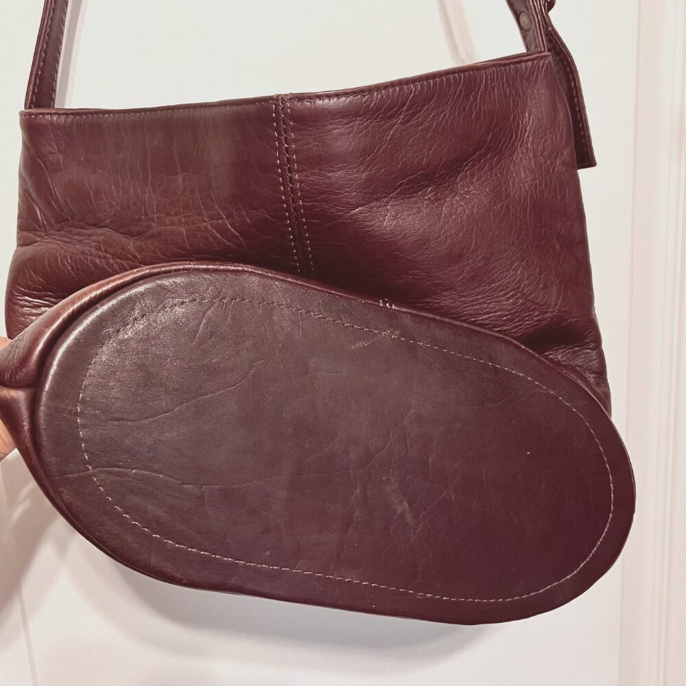 Shoulder Purse/Bag-Chocolate Brown Leather-Vintage (2002) No Brand-Comfy-Storage - Picture 9 of 15